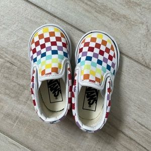 Toddler Vans Size 4.5 Rainbow LIKE NEW!